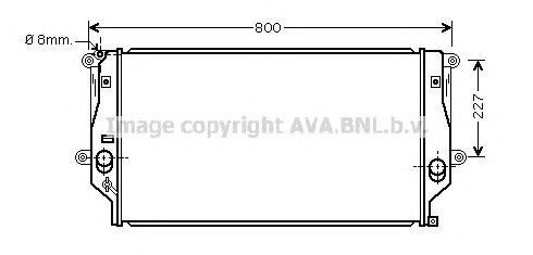 Радиатор охлаждения ДВС TO2401 AVA