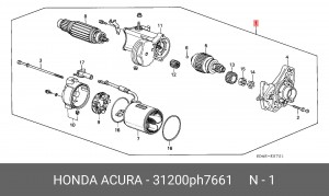 Стартер 31200PH7661 HONDA