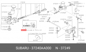 Ремкомплект, главный цилиндр 37240AA000 SUBARU