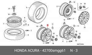 Диск колеса 42700SMGG61 HONDA