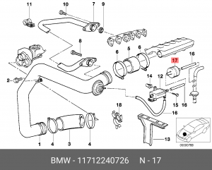 Поворотная заслонка, карбюратор 11 71 2 240 726 BMW