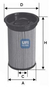 Топливный фильтр 26.005.00 UFI