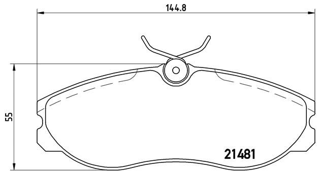 Комплект тормозных колодок, диско P24039 BREMBO