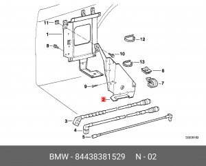 Кронштейн крепления 84 43 8 381 529 BMW