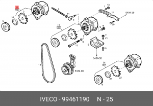 Генератор 99461190 IVECO