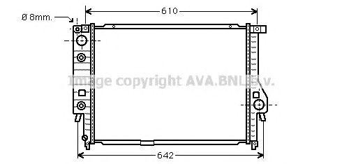 Радиатор охлаждения ДВС BW2136 AVA