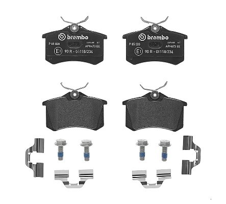 Комплект тормозных колодок, диско P85020 BREMBO