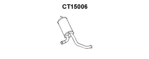 Глушитель выхлопных газов конечный CT15006 VENEPORTE