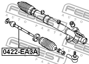 Тяга рулевая 0422-EA3A FEBEST