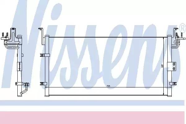 Конденсатор, кондиционер 94447 NISSENS