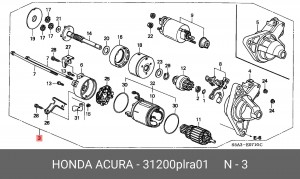 Стартер 31200PLRA01 HONDA
