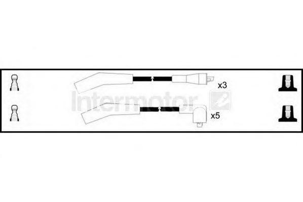 Ккомплект проводов зажигания 73817 STANDARD