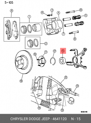 Подшипник ступицы колеса 464 1120 CHRYSLER