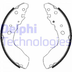 Комплект тормозных колодок LS1845 DELPHI