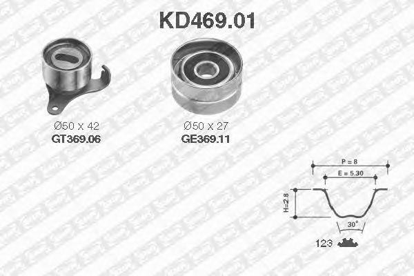 Комплект ремня ГРМ KD469.01 NTN SNR