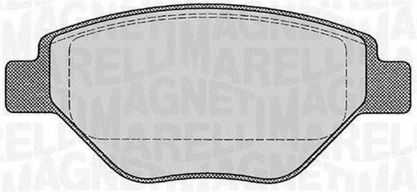 Комплект тормозных колодок, диско 430216171031 MAGNETI MARELLI