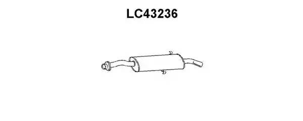 Глушитель выхлопных газов конечный LC43236 VENEPORTE
