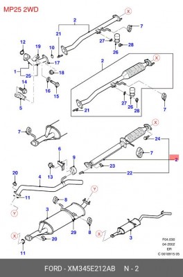 Катализатор XM34-5E212-AB FORD
