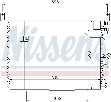 Конденсатор, кондиционер 94402 NISSENS