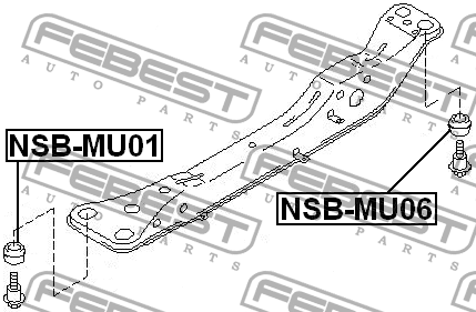 Сайлентблок NSB-MU06 FEBEST