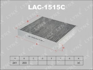 Фильтр салона LAC-1515C LYNXAUTO