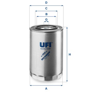 Топливный фильтр 24.395.00 UFI
