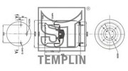 Кожух пневматической рессоры 040606106070 TEMPLIN