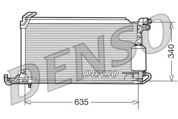 Конденсатор, кондиционер DCN32010 DENSO
