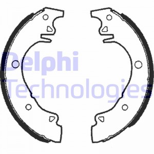 Комплект тормозных колодок LS1342 DELPHI
