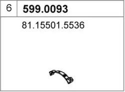 Монтажный комплект, глушитель 5990093 ASSO