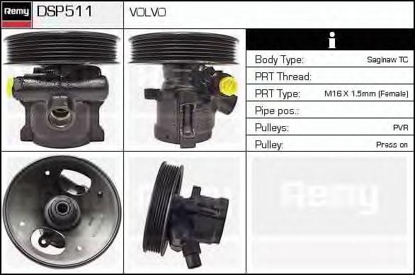 Гидравлический насос, рулевое управление DSP511 DELCO REMY