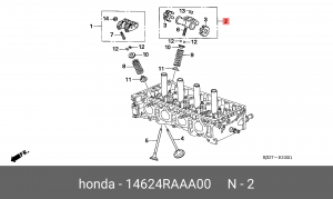 Коромысло - рокер клапана 14624RAAA00 HONDA