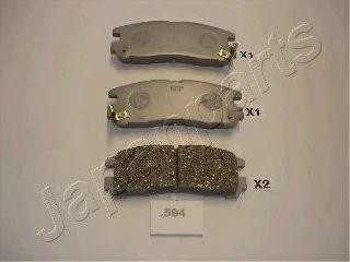 Комплект тормозных колодок, диско PP-594AF JAPAN PARTS GROUP