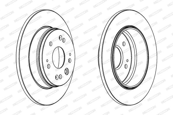 Тормозной диск DDF1540 FERODO