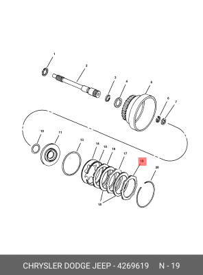 Деталь 426 9619 CHRYSLER