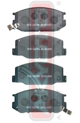 Колодки тормозные дисковые AKD-1217 AKYOTO