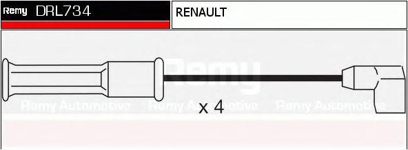Ккомплект проводов зажигания DRL734 DELCO REMY