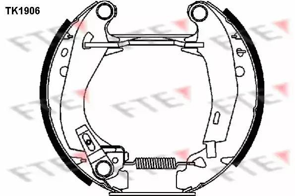 Комплект тормозных колодок TK1906 FTE