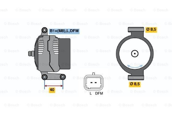 Генератор 0124325185 BOSCH