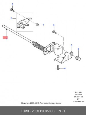 Регулятор тормозных сил V3C11-2L358-JB FORD