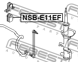 Втулка стабилизатора NSB-E11EF FEBEST