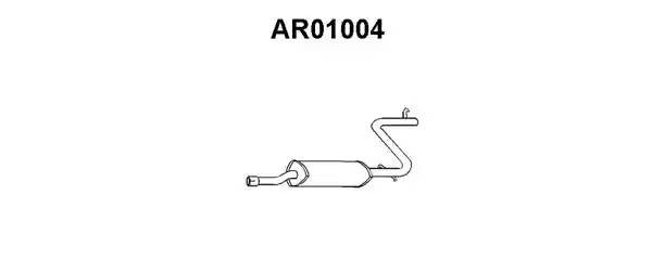 Предглушитель выхлопных газов AR01004 VENEPORTE