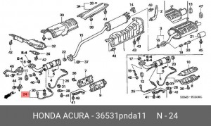 Лямбда-зонд 36531PNDA11 HONDA