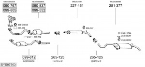 Выпускной трубопровод 452633 BOSAL