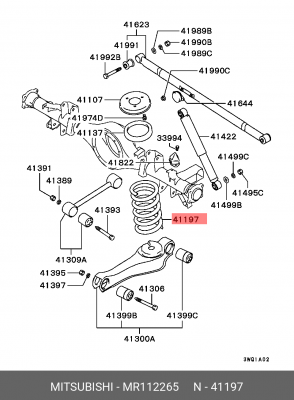 Пружина подвески MR112265 MITSUBISHI