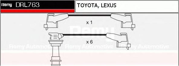 Ккомплект проводов зажигания DRL763 DELCO REMY