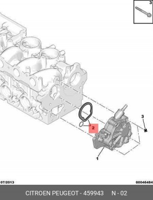 Ремкомплект, система common-rail 4599 43 CITROEN PEUGEOT