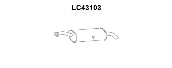 Глушитель выхлопных газов конечный LC43103 VENEPORTE