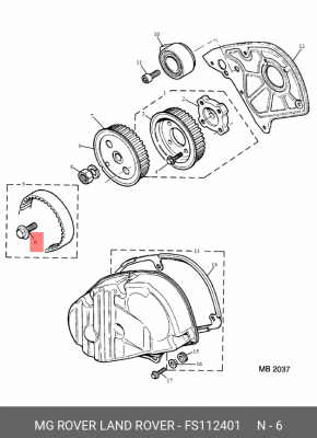 Болт FS112401 MG ROVER LAND ROVER