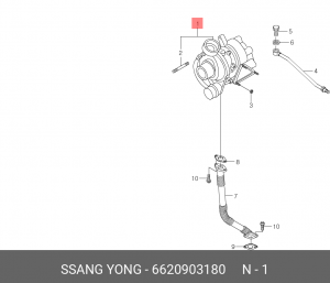 Компрессор, наддув 6620903180 SSANG YONG
